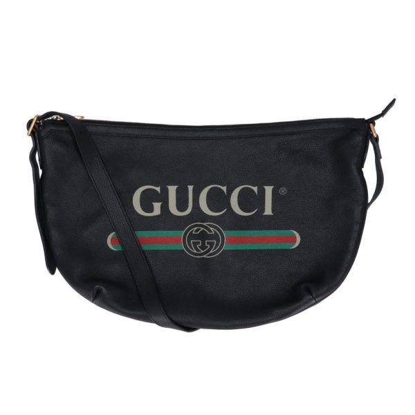 46524 1 Gucci Hobo Bag Gucci Print Black