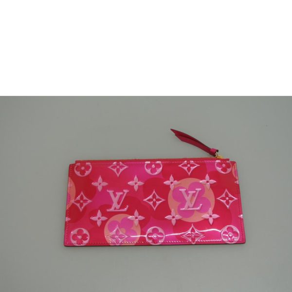 46625 7 Louis Vuitton Pochette Felicie Floral Pattern Bag Pink