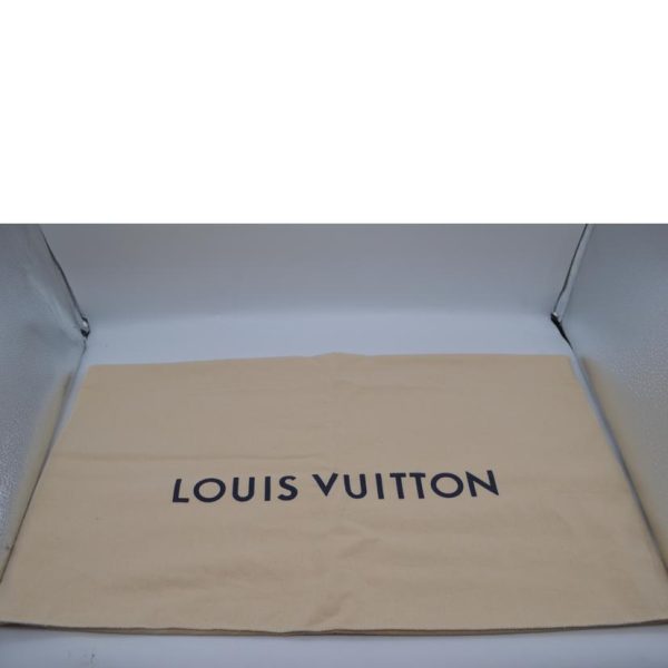 46688 9 Louis Vuitton MM Monogram Leisin Tote Bag Brown Purple