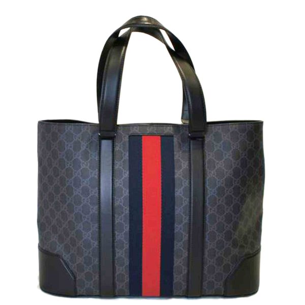 47092 1 Gucci GG Supreme Tote Black