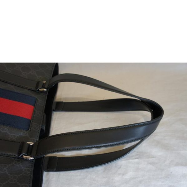 47092 4 Gucci GG Supreme Tote Black