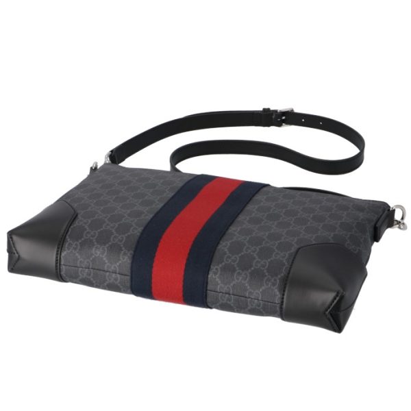 474139k5icn1095 3 Gucci GG Supreme Messenger Bag Black