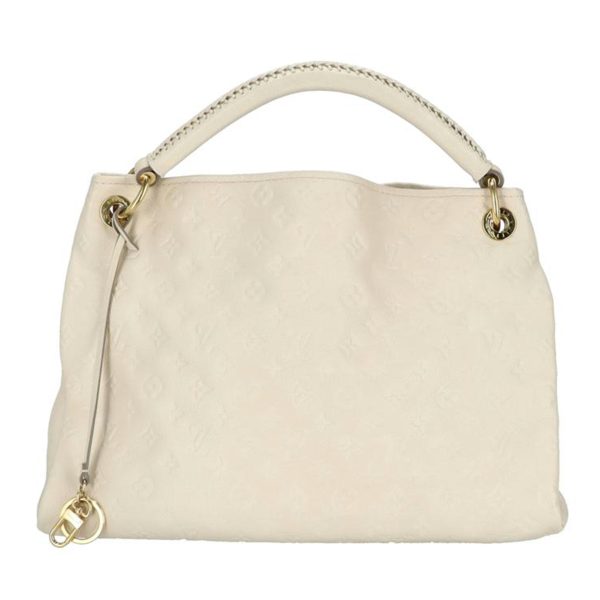 47688 1 Louis Vuitton Artsy MM Leather Shoulder Bag Beige