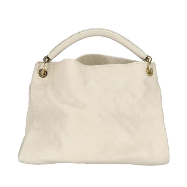 47688 2 Louis Vuitton Artsy MM Leather Shoulder Bag Beige