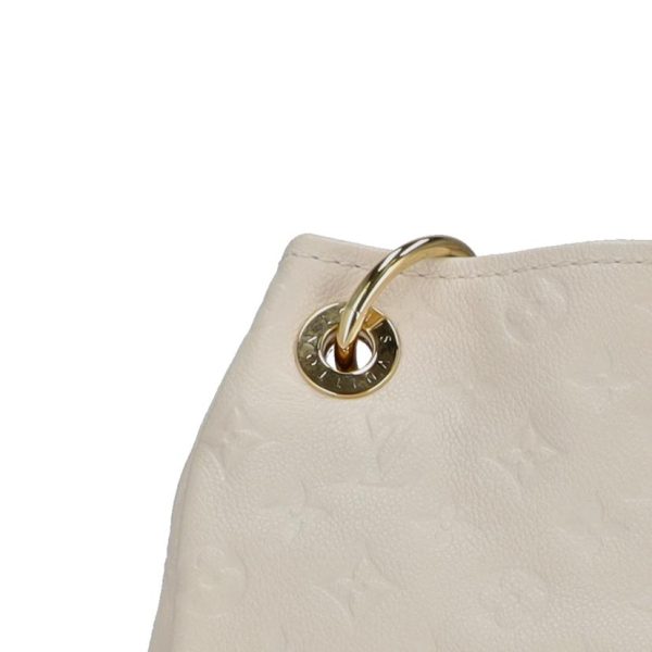 47688 7 Louis Vuitton Artsy MM Leather Shoulder Bag Beige