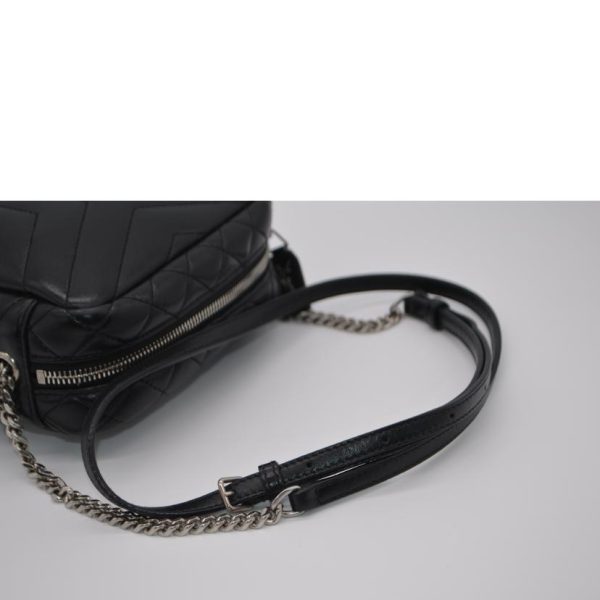 47689 4 Saint Laurent Lulu Bowling Mini Chain Leather Shoulder Noir