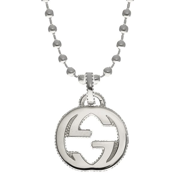 479219 j8400 8106 01 Gucci G Interlocking Necklace Silver