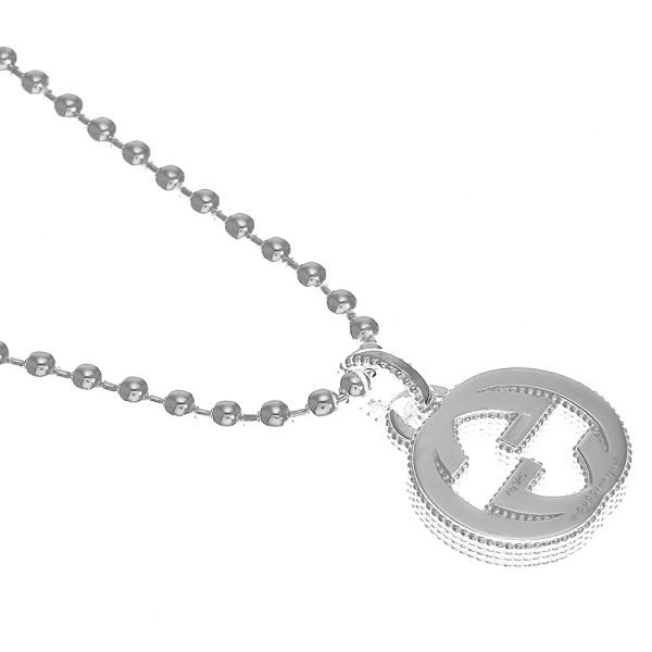 479219 j8400 8106 04 Gucci G Interlocking Necklace Silver