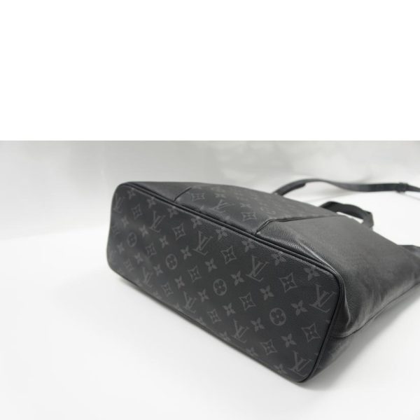 48069 3 Louis Vuitton City Tote Taigarama Leather Black