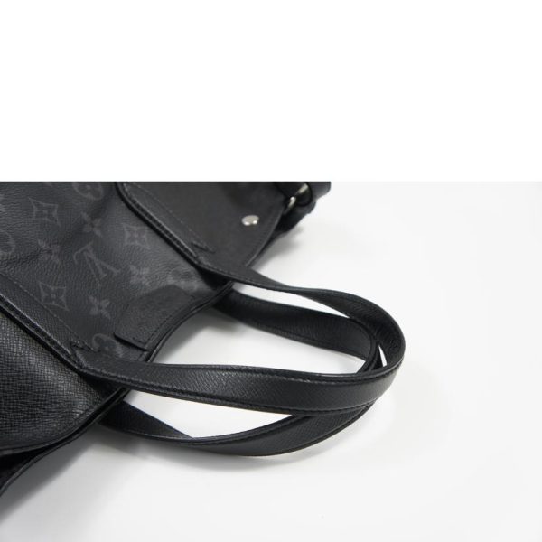 48069 4 Louis Vuitton City Tote Taigarama Leather Black