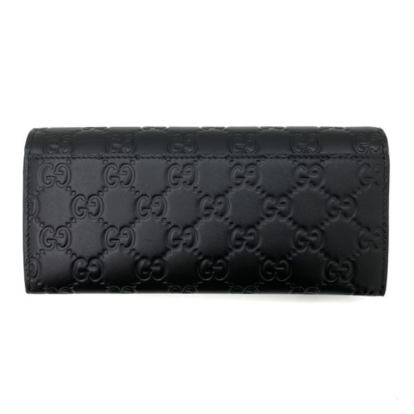 481717 1000 02 Gucci Wallet Continental Wallet Dorian Signature Leather Black