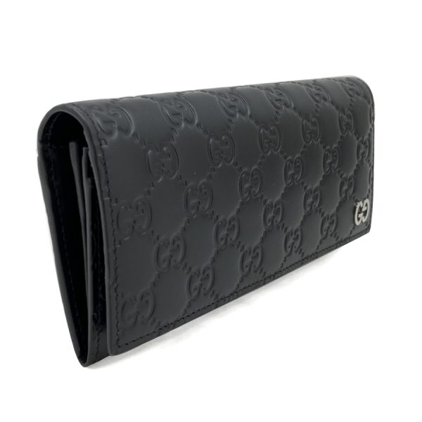 481717 1000 04 Gucci Wallet Continental Wallet Dorian Signature Leather Black