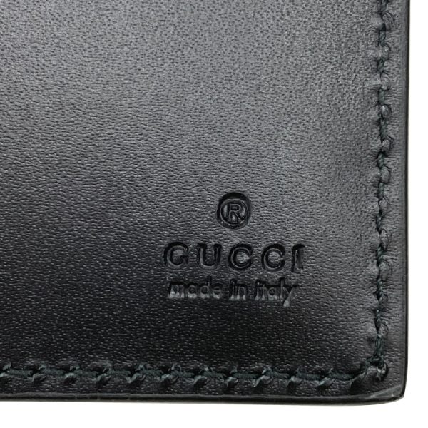 481717 1000 08 Gucci Wallet Continental Wallet Dorian Signature Leather Black