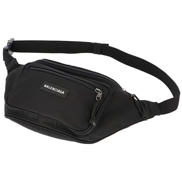 4823899ty451000 3 Balenciaga Explorer Nylon Belt Bag Black