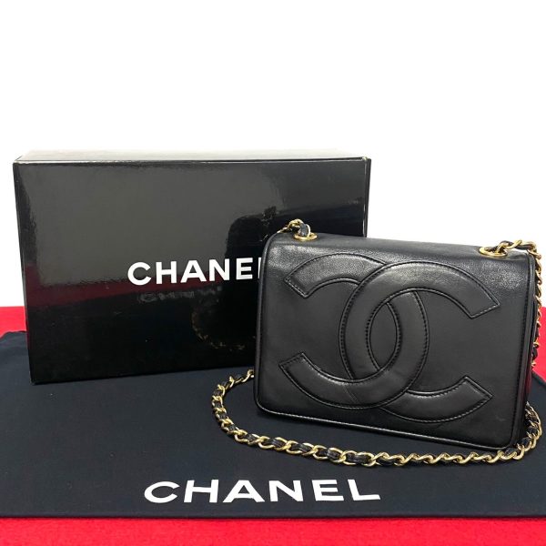 482l242485868 1 Chanel Decacoco Leather Chain Mini Shoulder Bag Black