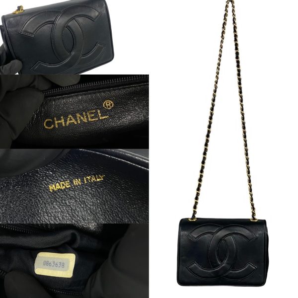 482l242485868 4 Chanel Decacoco Leather Chain Mini Shoulder Bag Black