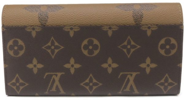 48574 2 Louis Vuitton Portefeuille Sala Monogram Long Wallet Brown