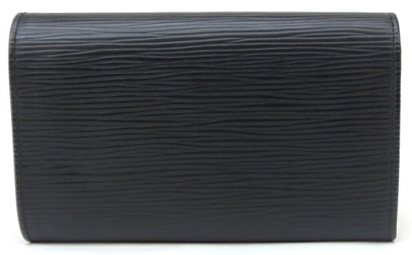 49203 2 Louis Vuitton Bifold Wallet Portefeuille Epi Black