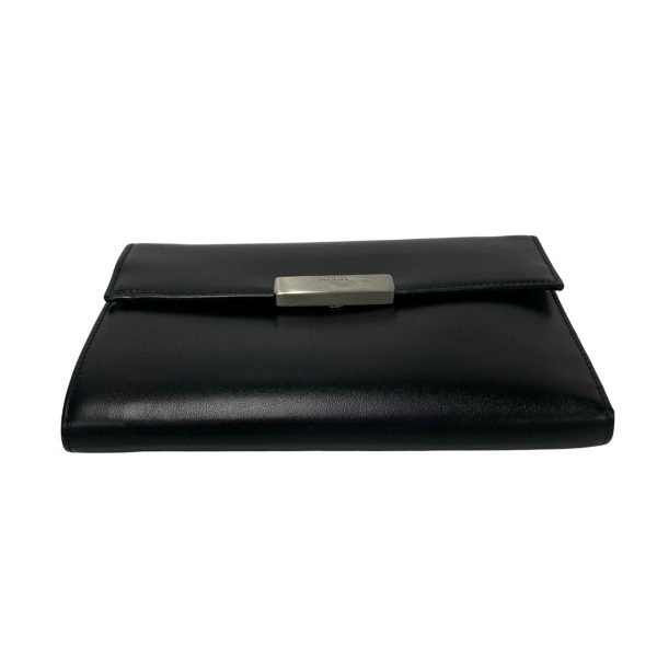 494a2080060 7 Prada Logo Bifold Wallet Leather Black