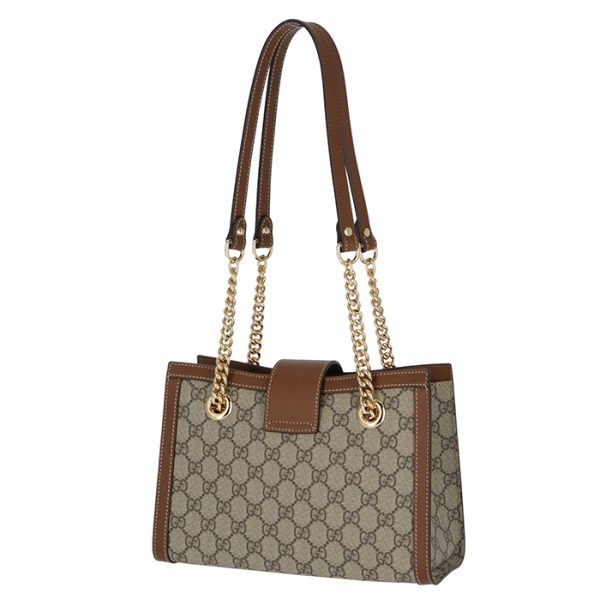 498156khnkg8534 2 Gucci Padlock GG Small Shoulder Bag Brown Beige