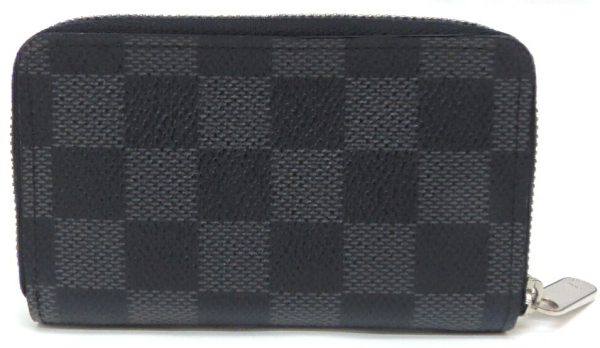 49906 2 Louis Vuitton Coin Case Zippy Damier Graphite Black