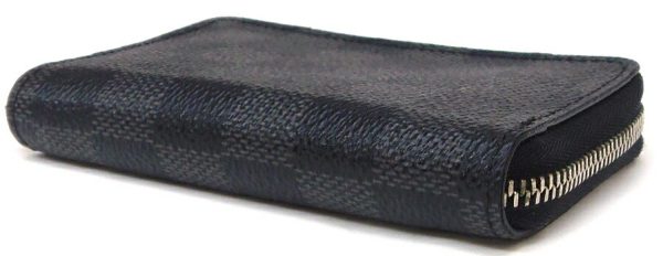 49906 3 Louis Vuitton Coin Case Zippy Damier Graphite Black