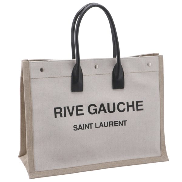 4992909j52e9280 Saint Laurent Paris Shopping Tote Gauche White