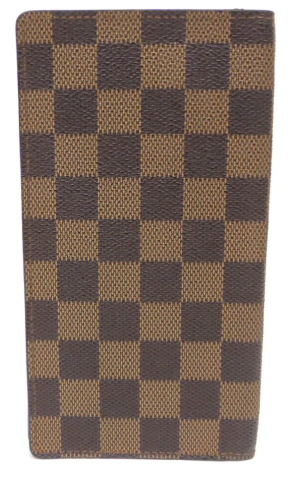 49974 2 Louis Vuitton Long Wallet Billfold Damier Brown