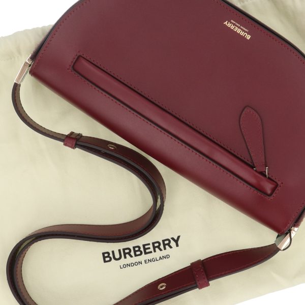 4b b16 00088 11 Burberry Genuine Leather Shoulder Bag Red