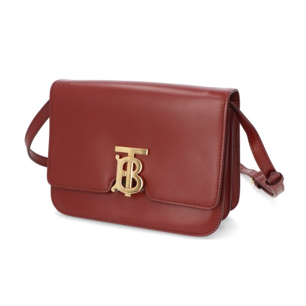 4b b16 00108 05 Burberry Leather Shoulder Bag Red