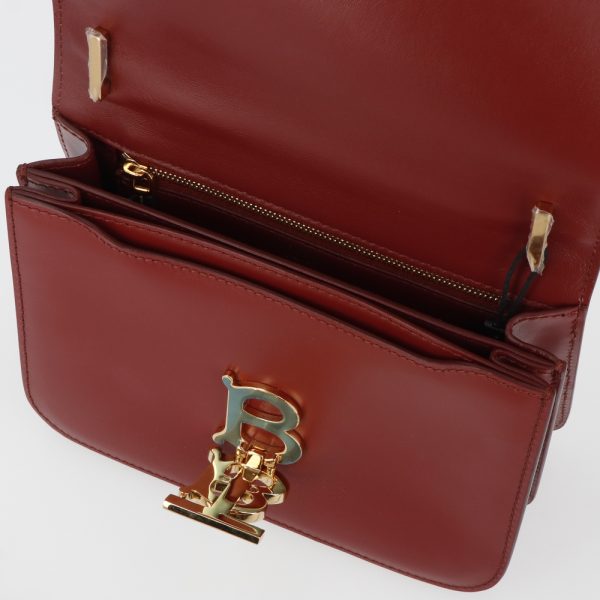 4b b16 00108 10 Burberry Leather Shoulder Bag Red