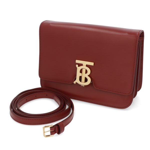 4b b16 00108 12 Burberry Leather Shoulder Bag Red