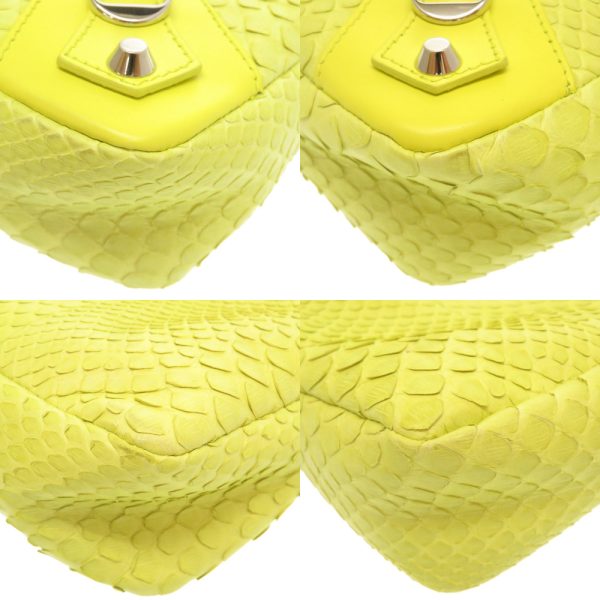 4b0073asez5 10 Balenciaga The First Python Handbag Yellow