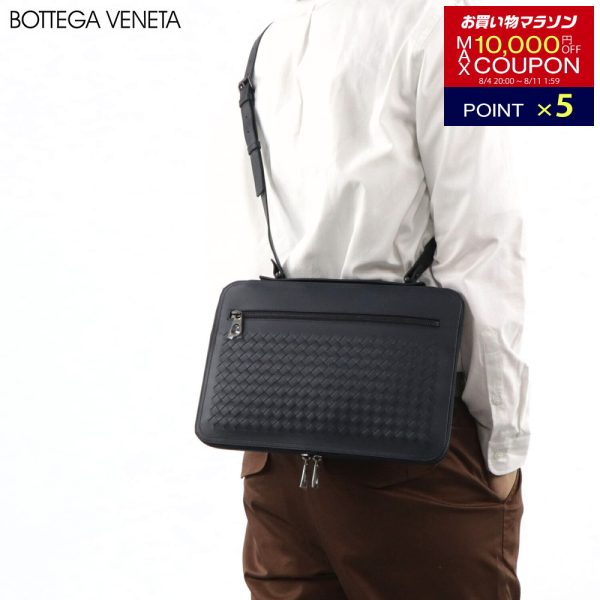 4btg16 00162 01 Bottega Veneta Bag Leather Business Bag Navy