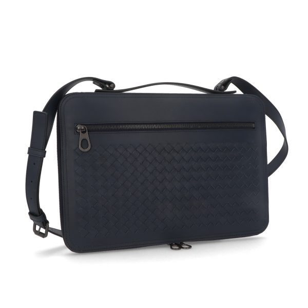 4btg16 00162 05 Bottega Veneta Bag Leather Business Bag Navy