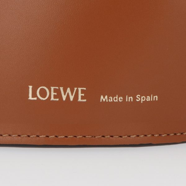 4loe16 00341 07 Loewe Storage Bags Leather Bucket Bag Brown