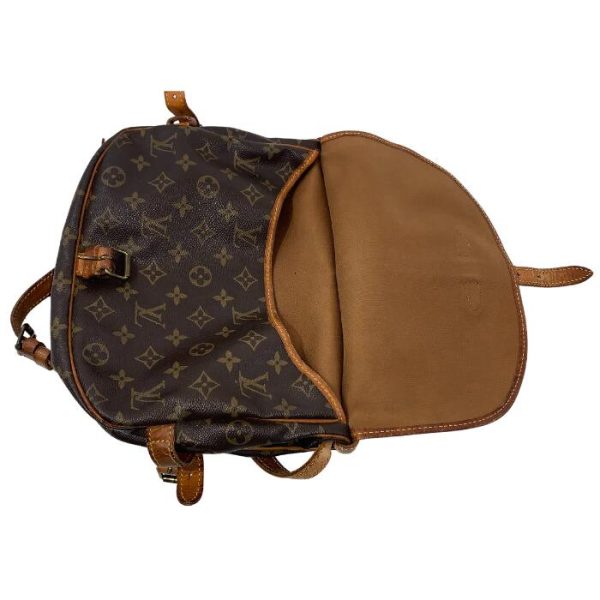 5 Louis Vuitton Saumur 30 Monogram Shoulder Brown