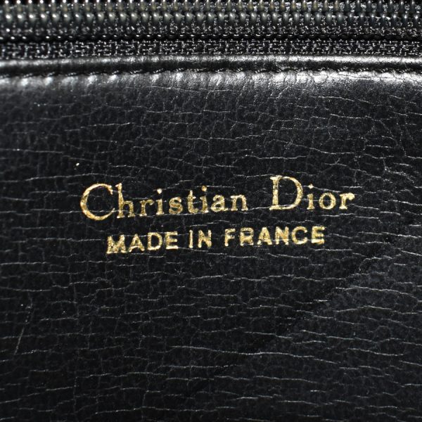 5000089884100347 9 Christian Dior Vintage Leather Shoulder Bag Black