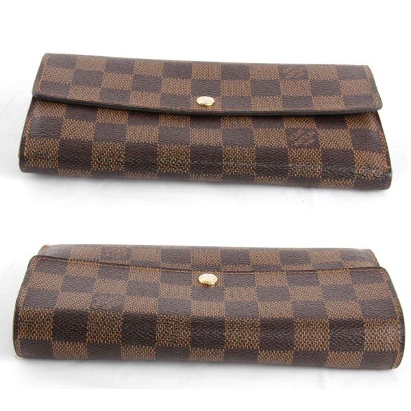 5004240308330t 4 Louis Vuitton Portefeuille Sara Long Wallet Damier Canvas