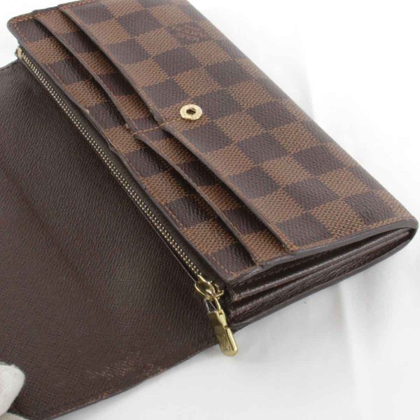 5004240308330t 9 Louis Vuitton Portefeuille Sara Long Wallet Damier Canvas