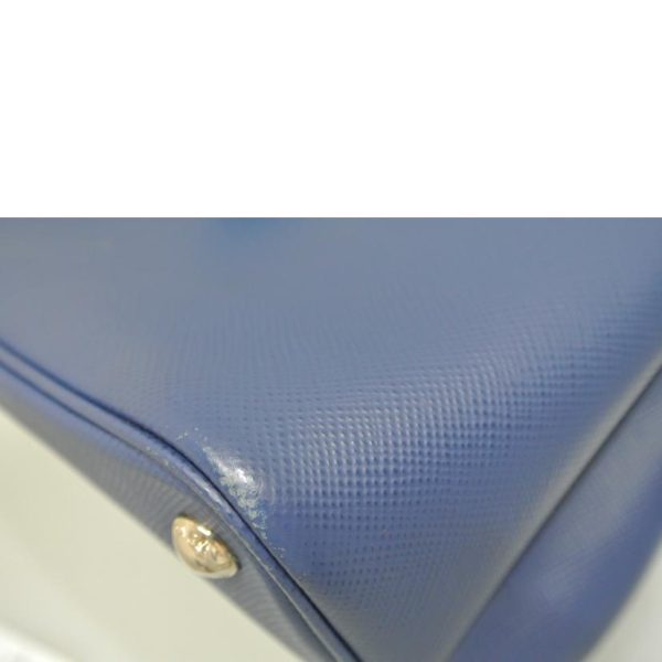 50431 6 Prada Leather Bag Blue