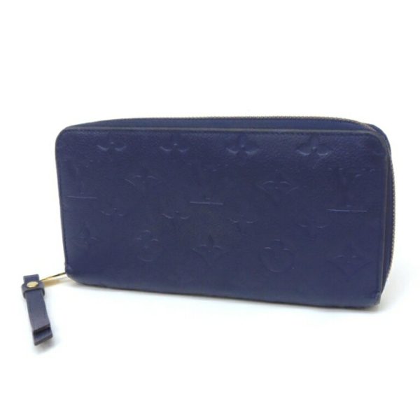 51053 1 Louis Vuitton Zippy Wallet Monogram Navy Blue