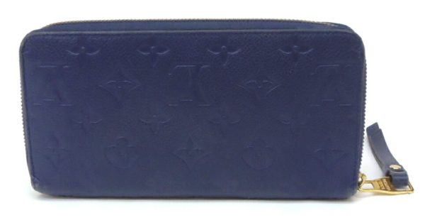 51053 2 Louis Vuitton Zippy Wallet Monogram Navy Blue