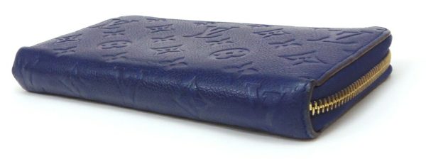 51053 3 Louis Vuitton Zippy Wallet Monogram Navy Blue