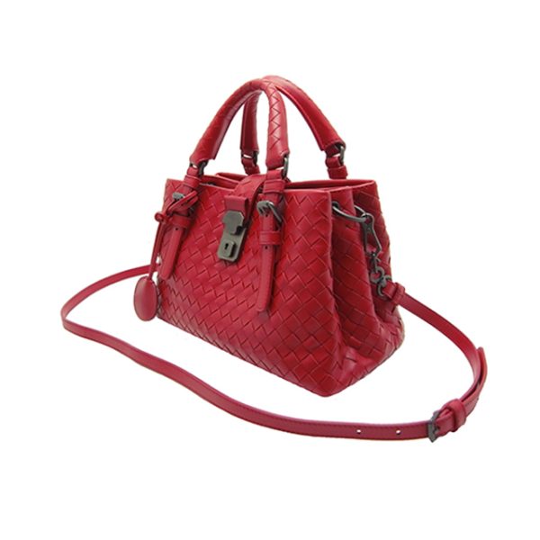 Exif JPEG PICTURE Bottega Veneta Baby Rome Leather Handbag Red