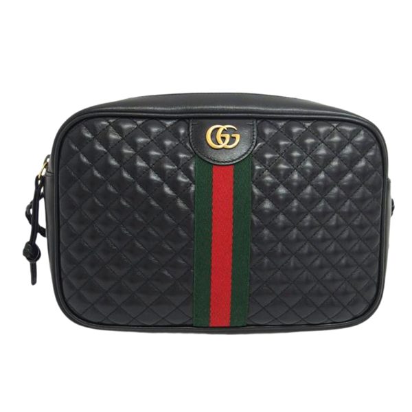 51286 1 Gucci Marmont Quilted Leather Shoulder Bag Black