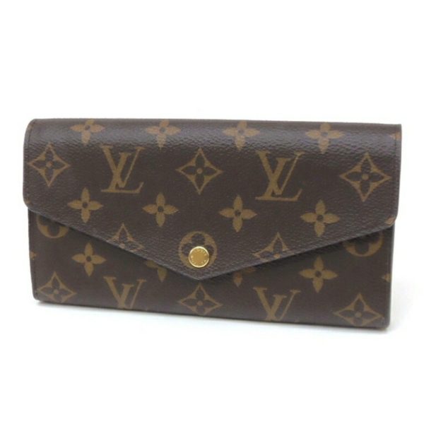 51498 1 Louis Vuitton Long Wallet Portefeuille Sala Monogram Brown