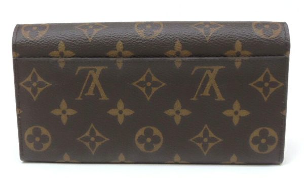 51498 2 Louis Vuitton Long Wallet Portefeuille Sala Monogram Brown