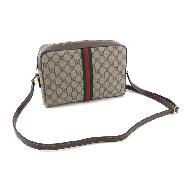 517080 96i3b 8745 02 Gucci Ophidia GG Supreme Canvas Beige Ebony Shoulder Bag