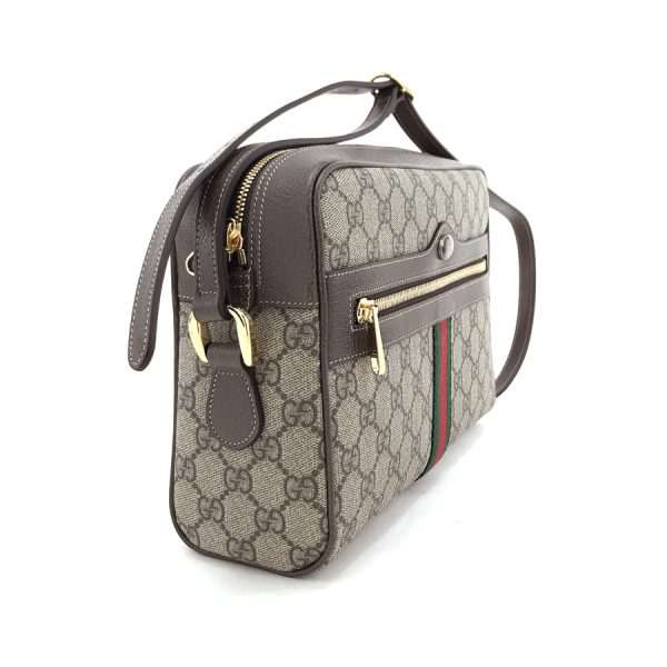 517080 96i3b 8745 03 Gucci Ophidia GG Supreme Canvas Beige Ebony Shoulder Bag